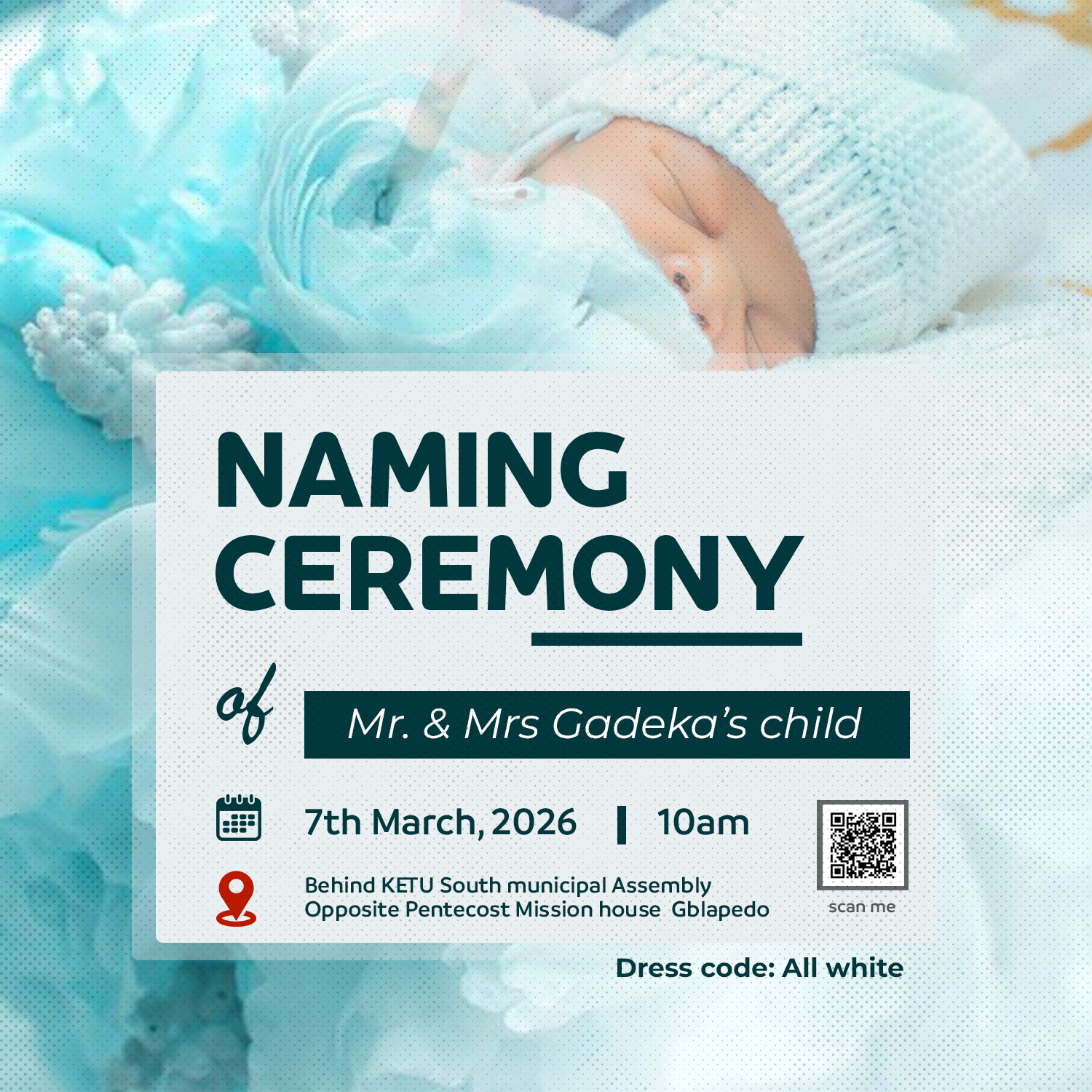Naming Ceremony Flyer