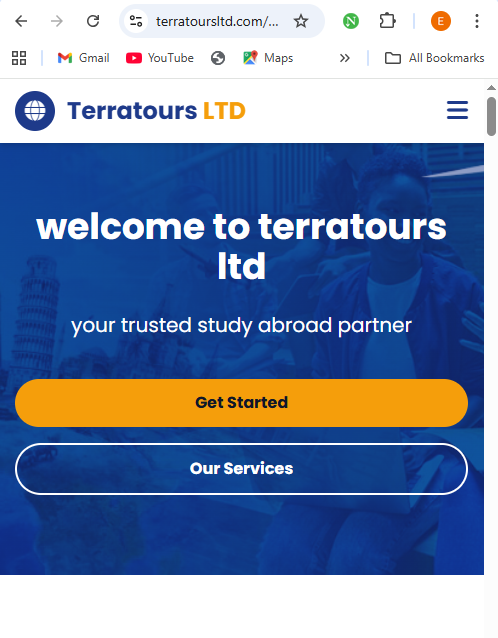 Terratours Website